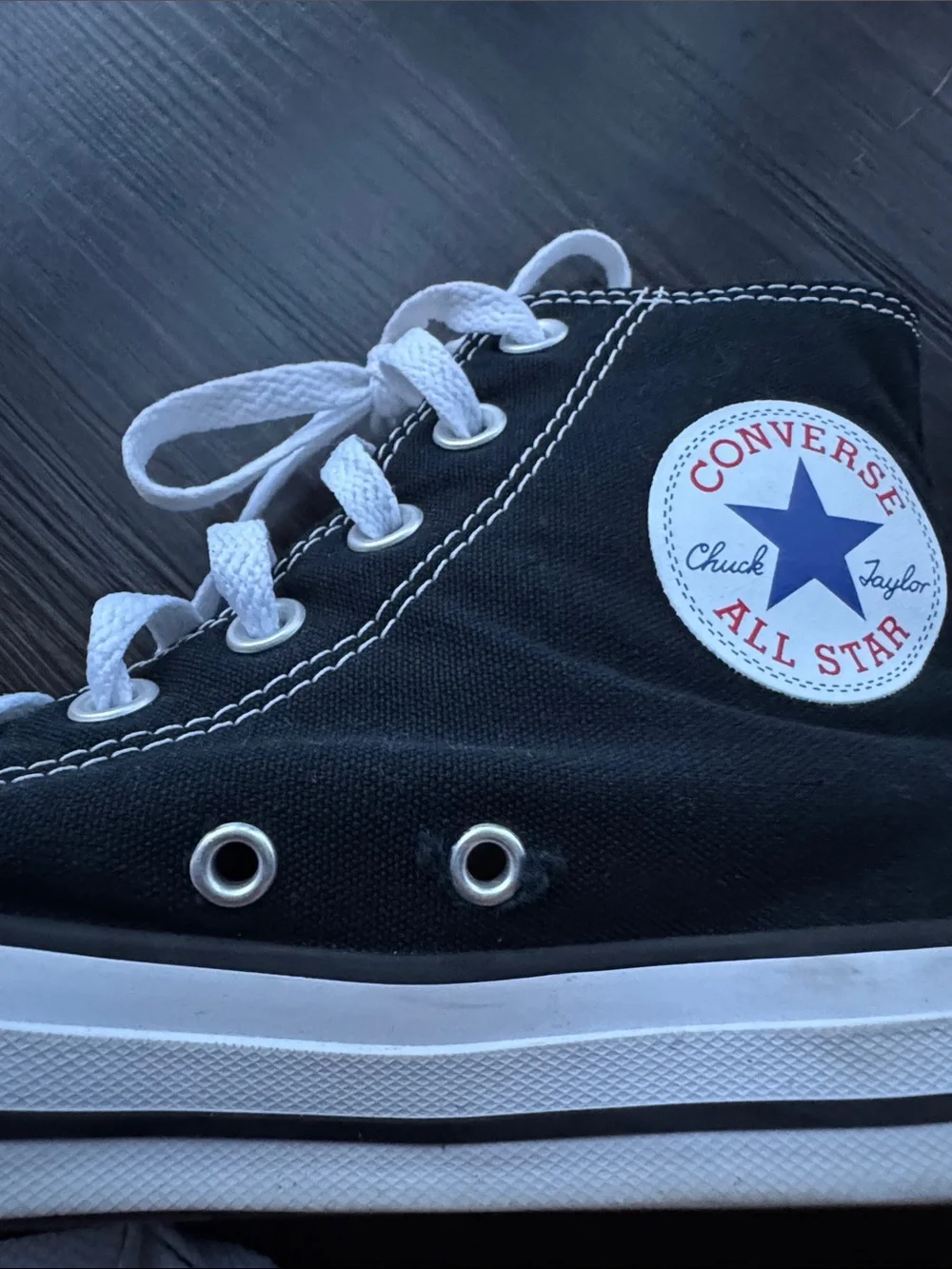 Like New Converse All Star Black and White Kids' High-Top Sneakers
